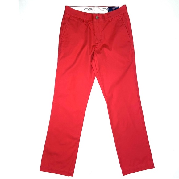 VINEYARD VINES Red Slim Fit Breaker Pant - Picture 2 of 13